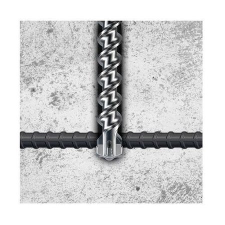 LACKMOND Beast Masonry Drill, 112 in, 23 Overall Length, 18 Cutting Depth, 4 Flutes, Spiral Flute, 18 Fl SDSMAX411218